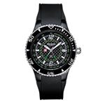 SWISS MILITARY�i�X�C�X�~���^���[�jby Grovana GMT�f�C�g �J�[�{���u���b�N/�O���[�� 1606.1874
